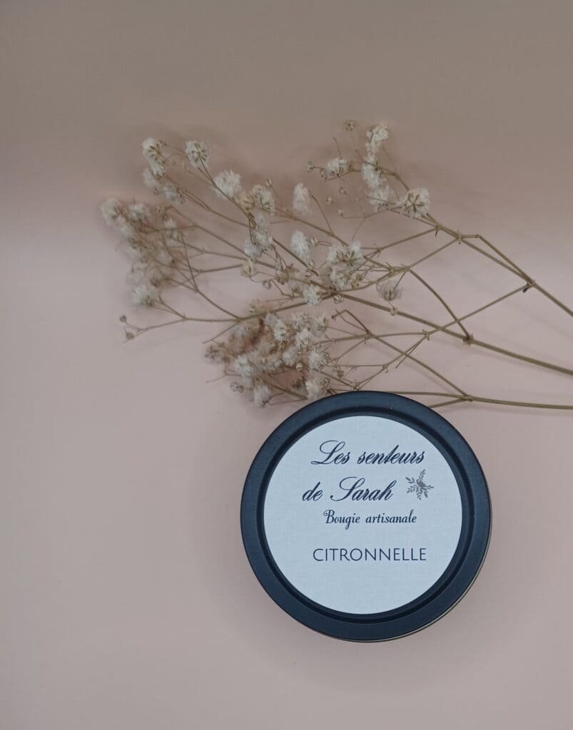 Les Senteursde Sarah bougie artisanale