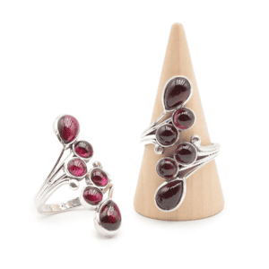 Les senteurs de Sarah Bague en argent Grenat Rhodolite