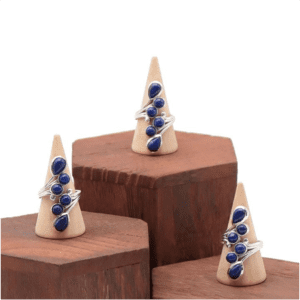 Les senteurs de Sarah Bague en argent Lapis Lazuli