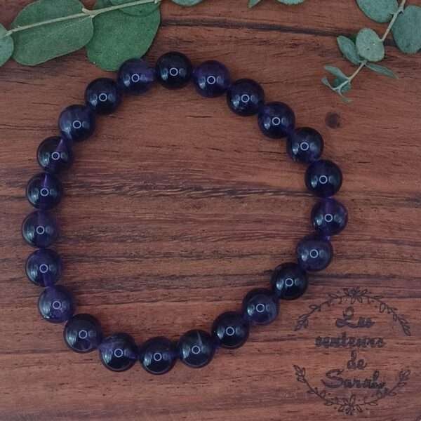 Bracelet Boules Améthyste A