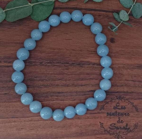 Bracelet Boules Angélite A