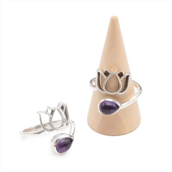Bague en argent Améthyste MODELE 2