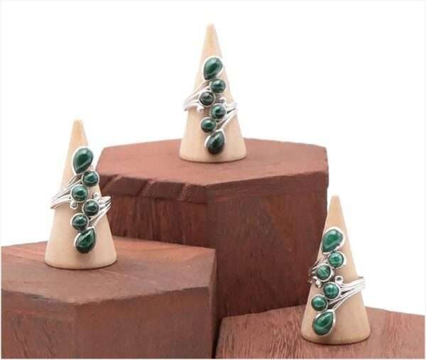 Bague en argent Malachite – Image 2