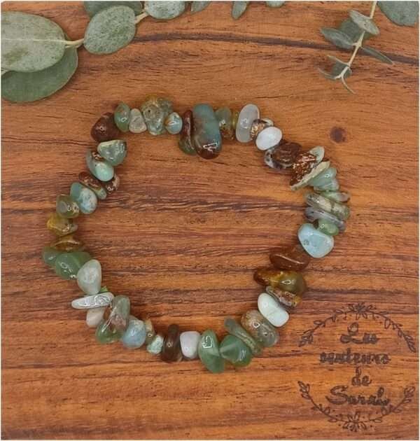 Bracelet pierre Chrysoprase A