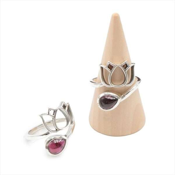 Bague en argent Grenat Rhodolite MODELE 2