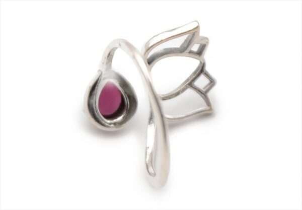 Bague en argent Grenat Rhodolite MODELE 2 – Image 2