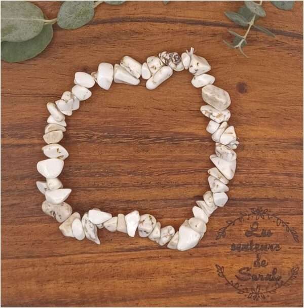 Bracelet pierre Magnésite A