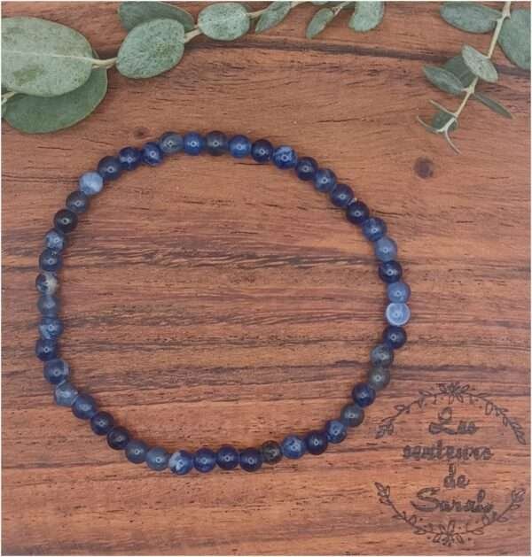 Bracelet en pierre Sodalite A