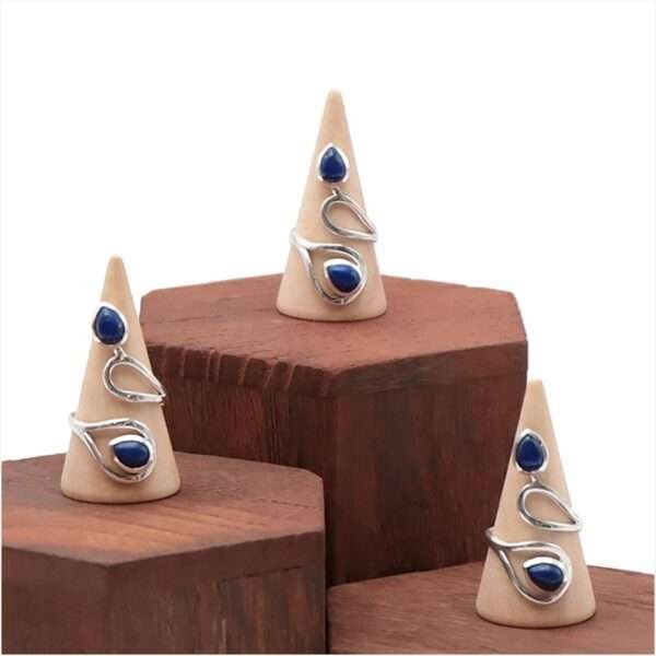 Bague en argent Lapis Lazuli MODELE 5 – Image 2