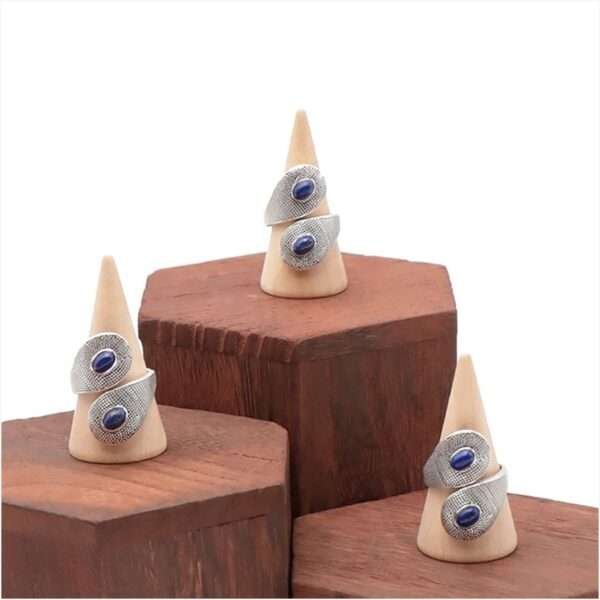 Bague en argent Lapis Lazuli MODELE 3 – Image 2